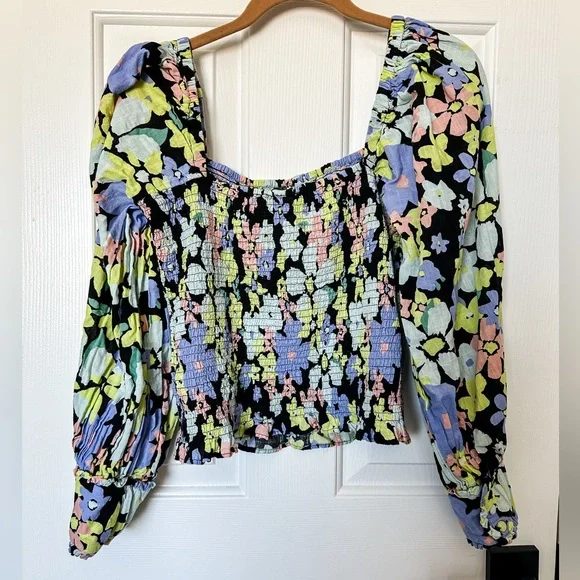 FREE PEOPLE Ariana Printed Crop Top - Size Medium - Picture 4 of 9